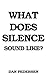 What Does Silence Sound Like?