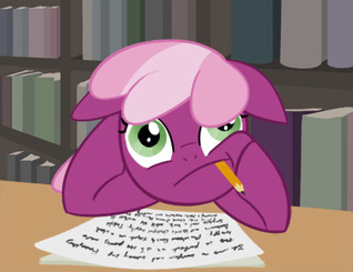 Cheerilee Edits Somepony's Terrible Fiction