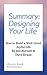 Summary: Designing Your Life: How to Build a Well-Lived, Joyful Life, by Bill Burnett & Dave Evans