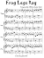 Frog Legs Rag - Easiest Piano Sheet Music for Beginner Pianists