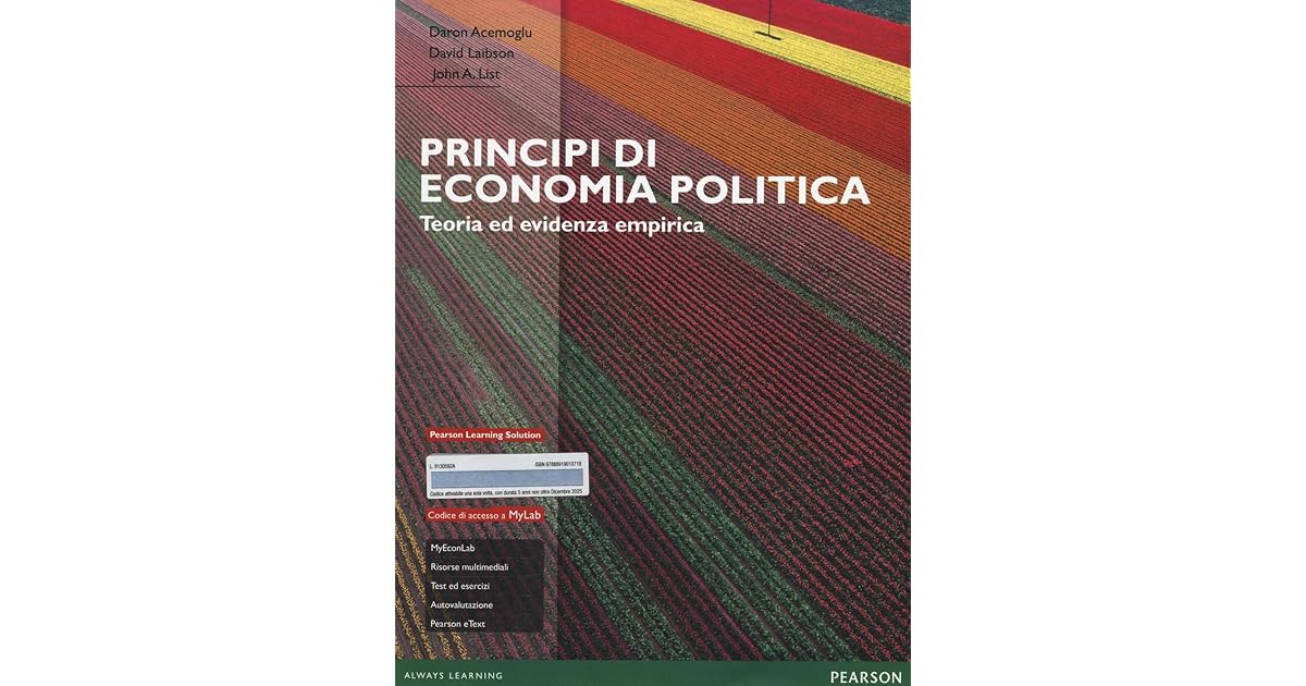 Principi di economia politica. Teoria ed evidenza empirica by Daron