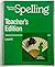 Working Words in Spelling F Teacher's Edition by D.C. Heath