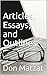 Articles, Essays, and Outlines