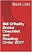 Bill O’Reilly Books Checkli...