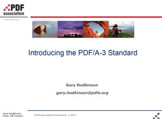 Introducing the PDF/A-3 Standard - Presentation (ebook)