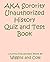 AKA Sorority Unauthorized History Quiz and Test Book (Black Greek Quiz Book Series)