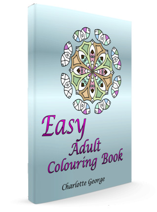 Easy Adult Colouring Book: 40 Very Easy Mandalas & Patterns for Beginners (Large Print Coloring for All)