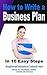 How to Write a Business Plan
