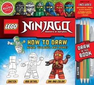 KLUTZ LEGO NINJAGO How To Draw Ninja, Villains, And More! Drawing Set (Paperback)