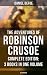 The Adventures of Robinson Crusoe: Complete Edition - 3 Books in One Volume (Robinson Crusoe #1-3)