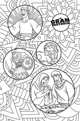 NTV La Gran Historia: Biblia Interactiva, blanco en tela para colorear (The Gospel Project) (Spanish Edition)