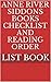 Anne Rivers Siddons Books Checklist and Reading Order