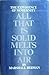 All That Is Solid Melts into Air: The Experience of Modernity