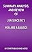 Summary, Analysis, and Review of Jen Sincero's You Are a Badass: How to Stop Doubting Your Greatness and Start Living an Awesome Life