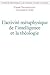 L'activité métaphysique de l'intelligence et la théologie: Cahiers de métaphysique et de théologie
