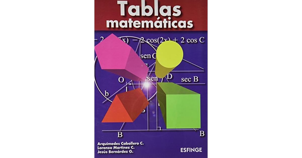 TABLAS MATEMATICAS 2012 by Arquimedes Caballero