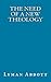 The Need of a New Theology by Lyman Abbott