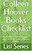 Colleen Hoover Books Checklist by List Series