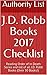 J.D. Robb Books 2017 Checklist by Authority List