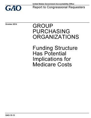 GROUP PURCHASING ORGANIZATIONS Funding Structure Has Potential Implications for Medicare Costs