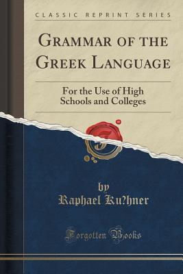 Grammar of the Greek Language