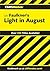 CliffsNotes on Faulkner's Light In August