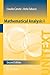 Mathematical Analysis I (UNITEXT Book 84)