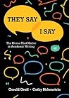 They Say / I Say:...