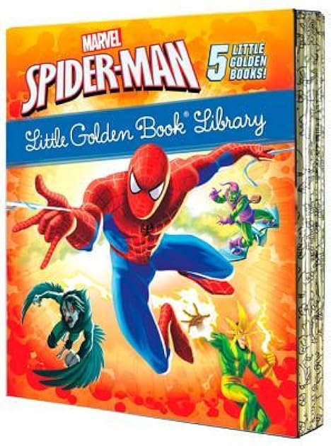 Spider-Man Little Golden Book Library (Marvel): Spider-Man!; Trapped by the Green Goblin; The Big Freeze!; High Voltage!; Night of the Vulture!