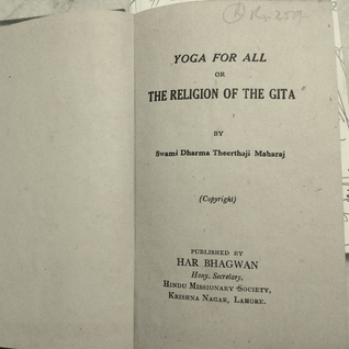Yoga For All or The Religion Of The Gita
