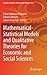 Mathematical-Statistical Models and Qualitative Theories for ... by Sarka Hoskova-Mayerova