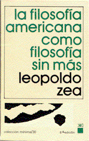 La filosofía americana como filosofía sin más