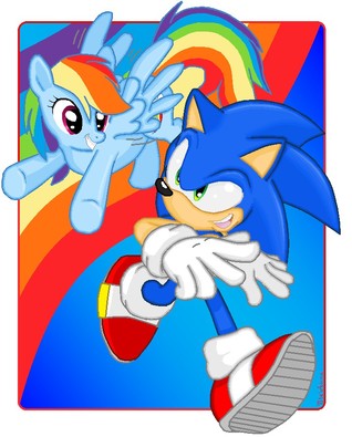 Rainbow and Sonic Have A Religious Experience