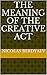 THE MEANING OF THE CREATIVE ACT