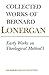 Early Works on Theological Method 1 by Bernard J.F. Lonergan