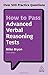 How to Pass Advanced Verbal Reasoning Tests: Over 500 Practice Questions (Kogan Page Testing)