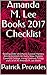 Amanda M. Lee Books 2017 Checklist by Patrick Provides