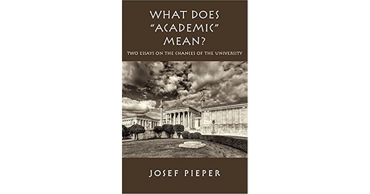 What Does Academic Mean