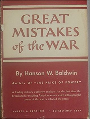 Great Mistakes Of The War