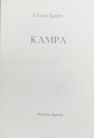 Kampa: poesía, música y voz (Spanish Edition)