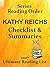 KATHY REICHS CHECKLIST AND SUMMARIES ALL BOOKS AND SERIES by Reed A. Lott
