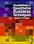 Foundations of Quantitative Business Techniques by Gordon Bancroft