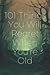 101 Things You Will Regret ...