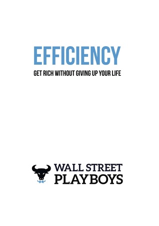 Efficiency: Get Rich Without Giving Up Your Life (ebook)