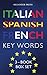 Italian Spanish French Key ...