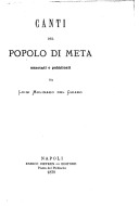 Canti del popolo di Meta