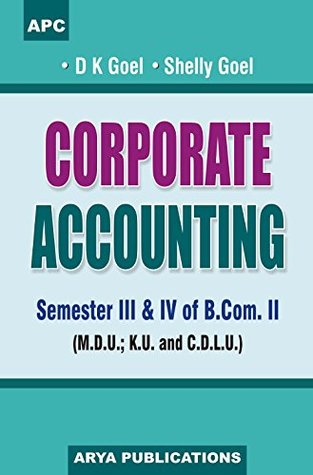 Corporate Accounting B.Com. II Semester III & IV (Paperback)