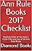Ann Rule Books 2017 Checkli...