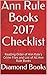 Ann Rule Books 2017 Checklist by Diamond Books
