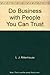 Do Business with People You...